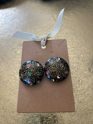 Confetti Lucite Clip-ons 60s MTS