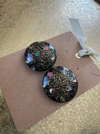 Confetti Lucite Clip-ons 60s MTS