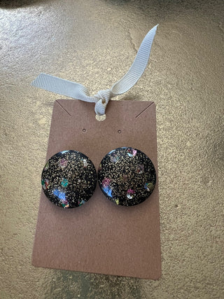 Confetti Lucite Clip-ons 60s MTS