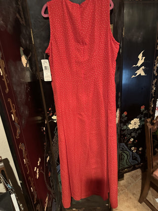 Vintage Jones Wear Red Pokka Dot Dress Size 12 #63 VV MTS|99424