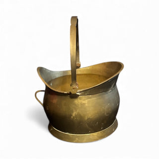 Vintage Brass Cauldron with handle 19th Century #47 VV MTS