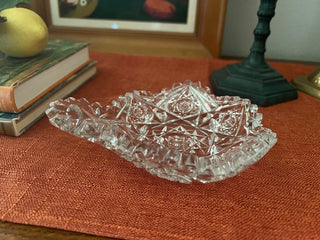 Vintage Cut Crystal Glass Dish MTS