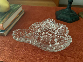 Vintage Cut Crystal Glass Dish MTS