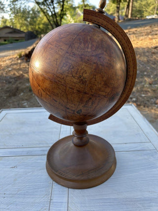 12F Vintage Style Wooden 17” Globe MTS|73328