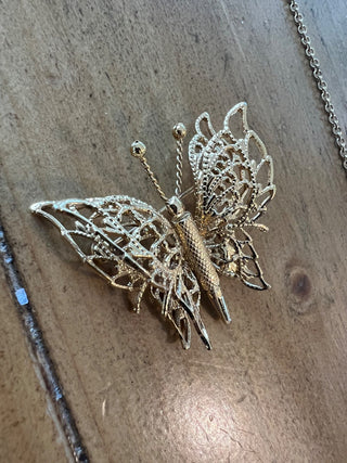Gold Monet Butterfly Brooch MTS