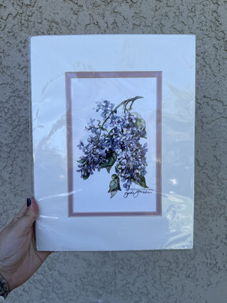 Vtg Jodi Jensen Lilac Art Print RSV|56901