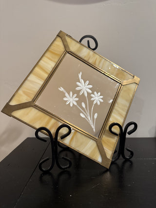 AJ - Vintage Brass Etched Mirror MTS|79226