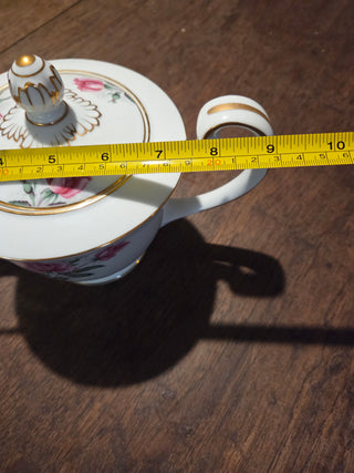 Vtg Noritake Linda Rose Teapot- Chip on Spout- RSV