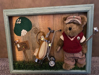 Golfer bear bearscape