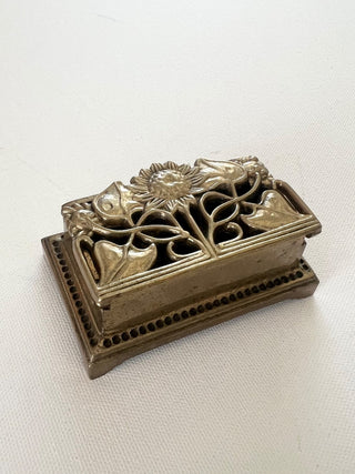 Vintage brass stamp holder/trinket box RSV|77944