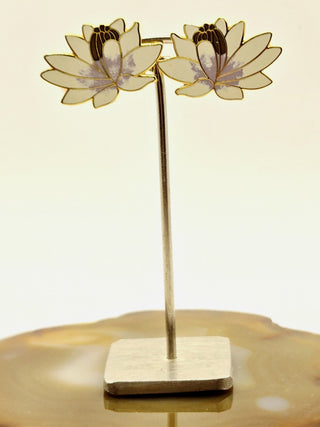 Laurel Birch pond lily earrings Rsv|132393