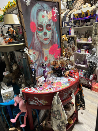 Day of The Dead Large Wood Framed Picture RSV|107951