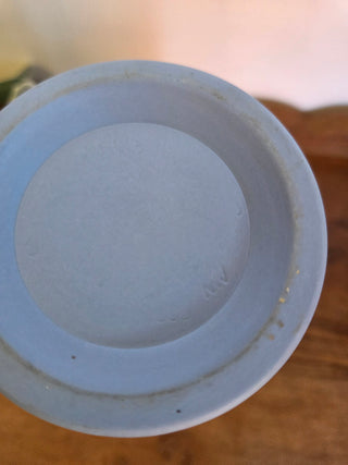 Wedgwood Blue Jasperware NeoClassical Spill Vase 6.5"
