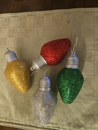 AD. Glitter Lights Decor set of 4