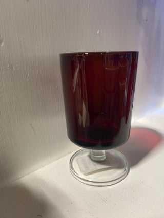 Ruby Red 1930s Water Glass (#164)