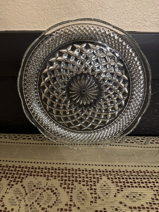 Vintage Anchor Hocking Wexford Clear Glass Plate -RCD|130115