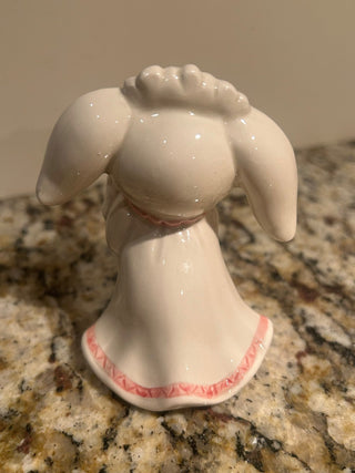 Vintage Spring Bunny with Purple Flowers    MTS