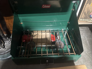Vintage Coleman Model 413E Two Burner Camp / Cook Stove #43 VV MTS|98987