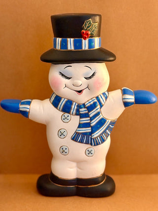 VTG. DOUBLE SIDED  X'MAS SNOWMAN|96073