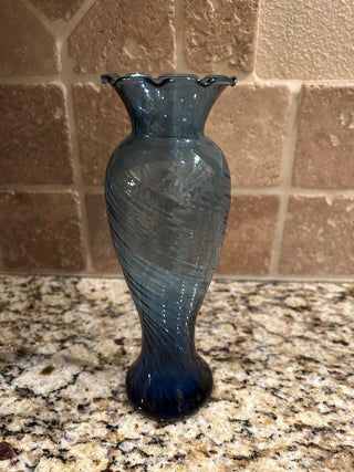 Light Blue Vase, 9”     MTS