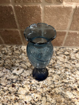 Light Blue Vase, 9”     MTS