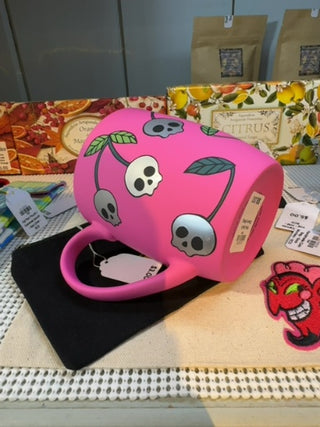 Pink Skull Cherry Mug