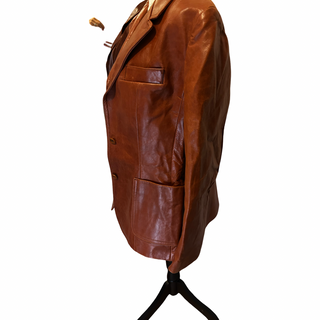 Vtg. Alder Brown Western Style Leather Jacket-RSV