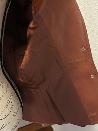 Vtg. Alder Brown Western Style Leather Jacket-RSV