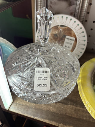 Crystal Candy Dish w/ Lid|120208