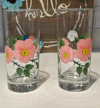 Vtg.Franciscan Desert Rose Glasses, Set of 4