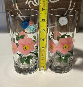 Vtg.Franciscan Desert Rose Glasses, Set of 4