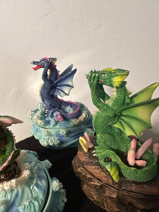 Dragon Trinket Box Green MTS|68059