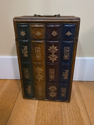 RF Wooden Faux Book Wine Box