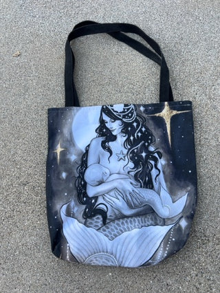 Mermaid Mother Tote Bag 13” x 15”