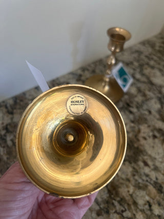 Vintage Brass Candle Holders, Set of 2   MTS