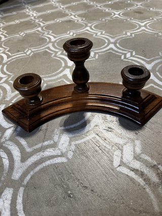 Cornwall 1/4 Round Wood Candleholder MTB|73870