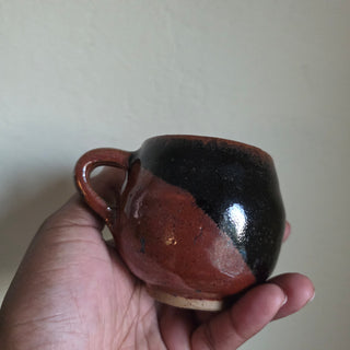Studio Pottery - Brown/Orange Tea Cup/Mug