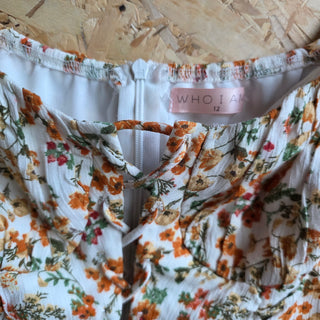 Yellow Floral Ruched Dress (12)