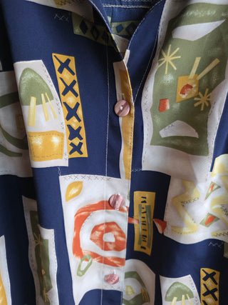 Vintage - Carl Lawrence Graphic Print Long Sleeve (2X)
