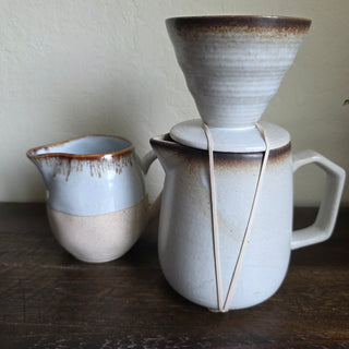 Glazed Tan/Brown Creamer