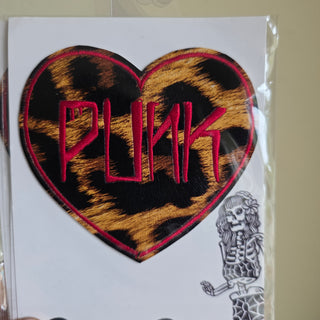 Project Pinup Patch - PUNK Leopard heart