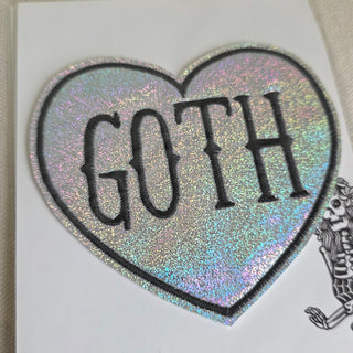 Project Pinup Patch - Holo GOTH Heart