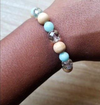 SALE - bri.craftique - Coastal Amazonite Beaded Bracelet