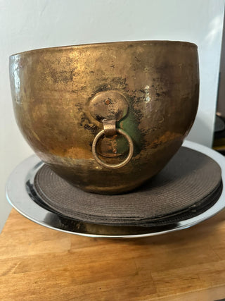 Brass Ring Handle Pot, Planter MTS|86446