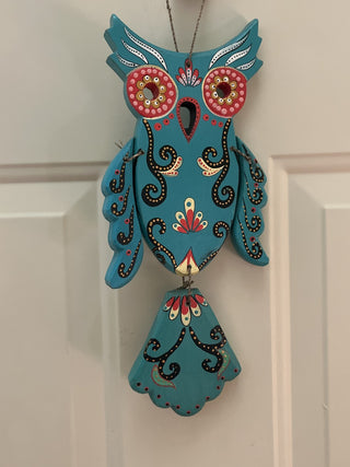 Dia De Los Muertos Owl Wind Rattle Chime - RSV|106926