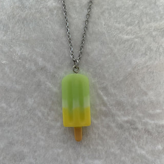 kid necklace, green popsicle RSV