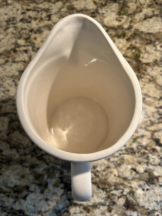 Vintage Pitcher/Utensil Holder  With Flowers and Bee    MTS|83006