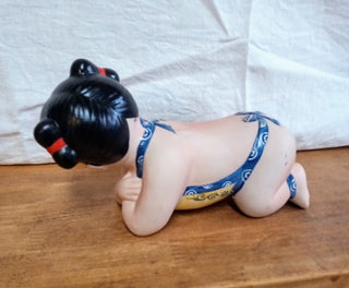 MW Vintage Blue Chinese Crawling Baby MTS