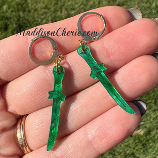 Tiny Grass Sword Earrings MTS|128793