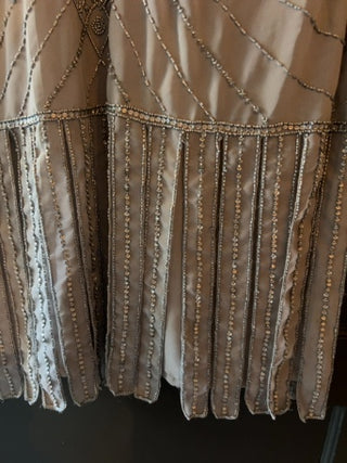 Unique Vintage Grey 20’s Flapper Dress Size 2X